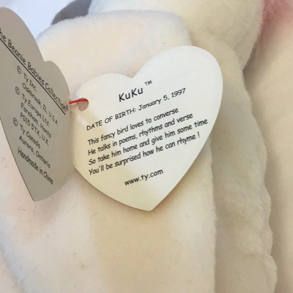 TY Kuku Original Beanie rare tush tag 613 1/5/97 - Picture 11 of 13